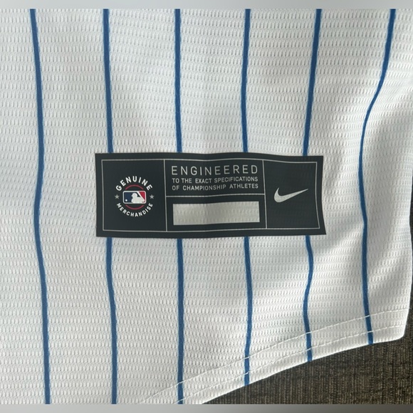 Nike Authentic New York Mets MLB Baseball Pinstripe Jersey Men’s Sz: XL - Picture 3 of 4